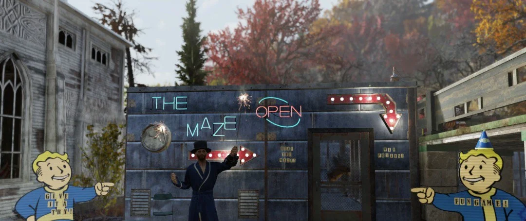 Игрок в Fallout 76 построил лабиринт и заманивает туда игроков. Что же внутри? - фото 1