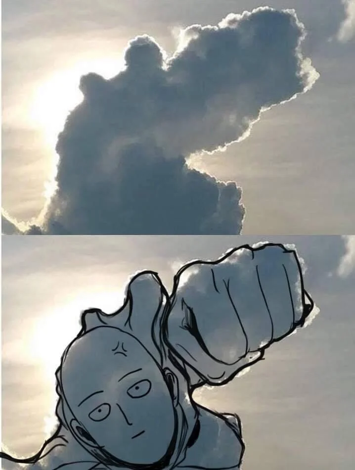 Пользователи сети разглядели в облаке образы Сайтамы и Рикардо Милоса. А что видите вы?  - фото 2