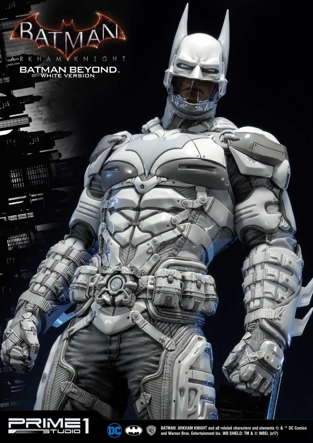 Потрясающая белая статуя Бэтмена будущего из Batman: Arkham Knight - фото 6