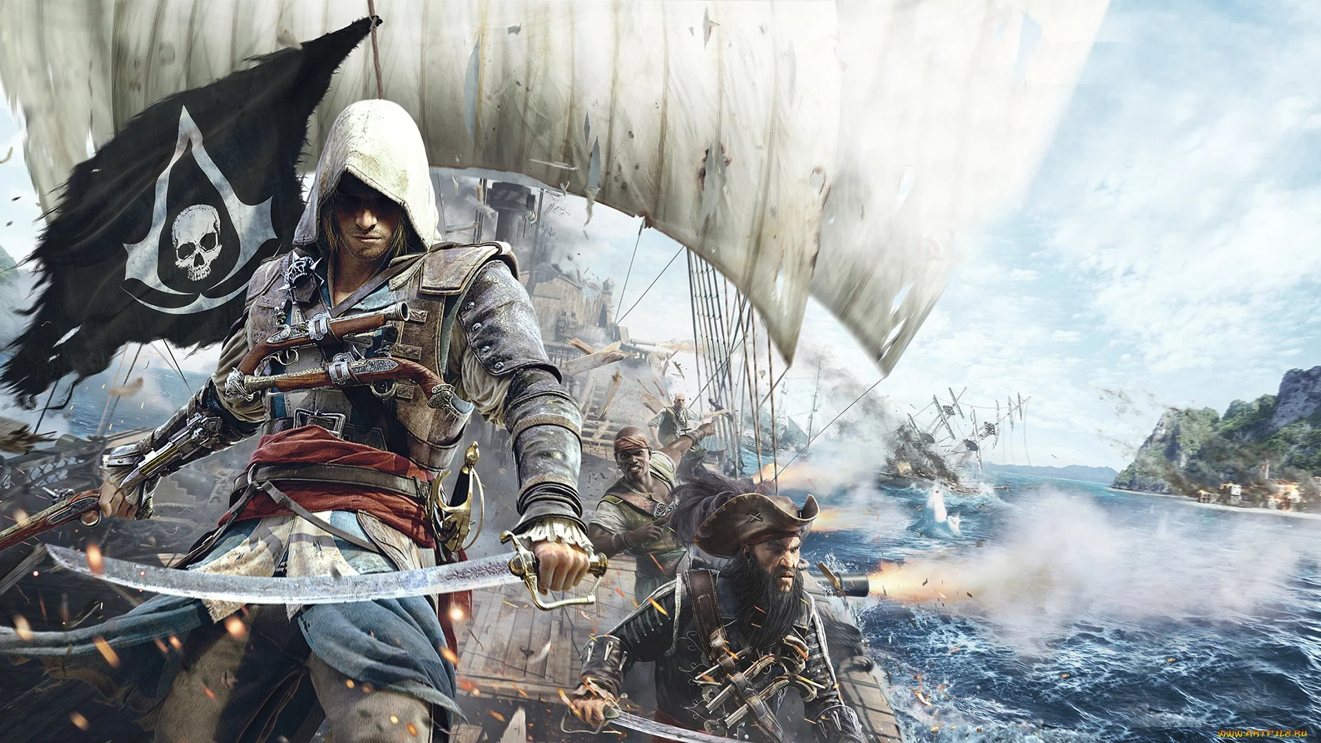 Гифка дня: неунывающий моряк в Assassinʼs Creed IV: Black Flag - фото 1