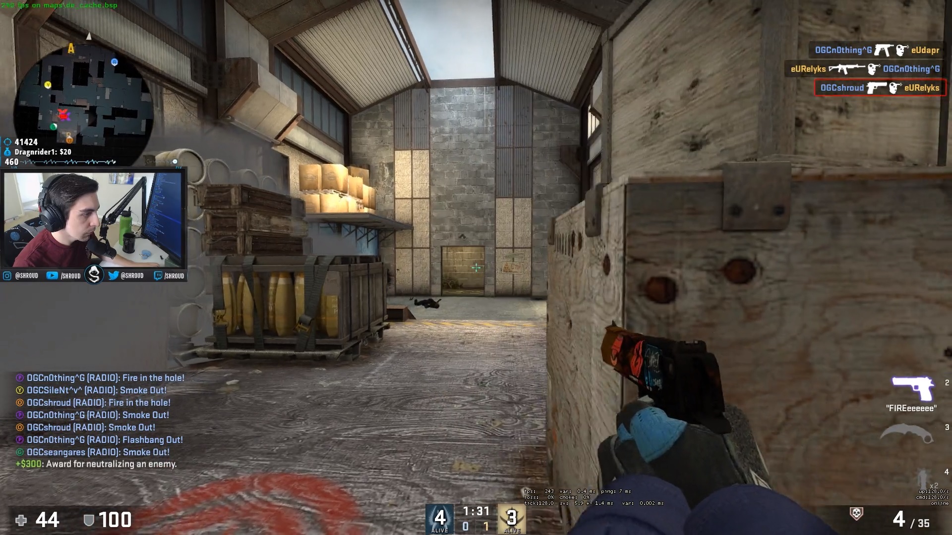 Shroud «разваливает» врагов с «дигла» на турнире по CS:GO - фото 1