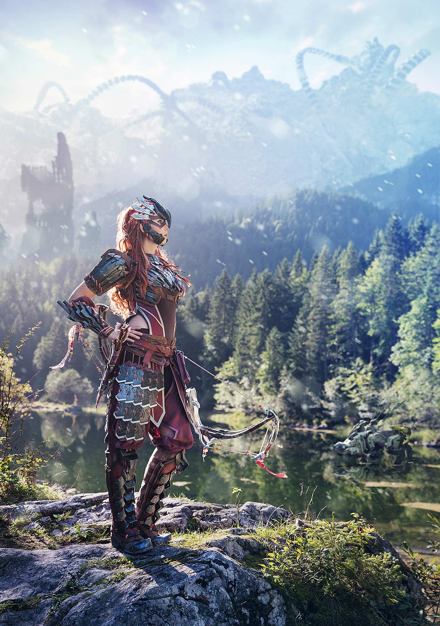 Косплей дня: постапокалиптическая охотница на рободинозавров Элой из Horizon: Zero Dawn - фото 3