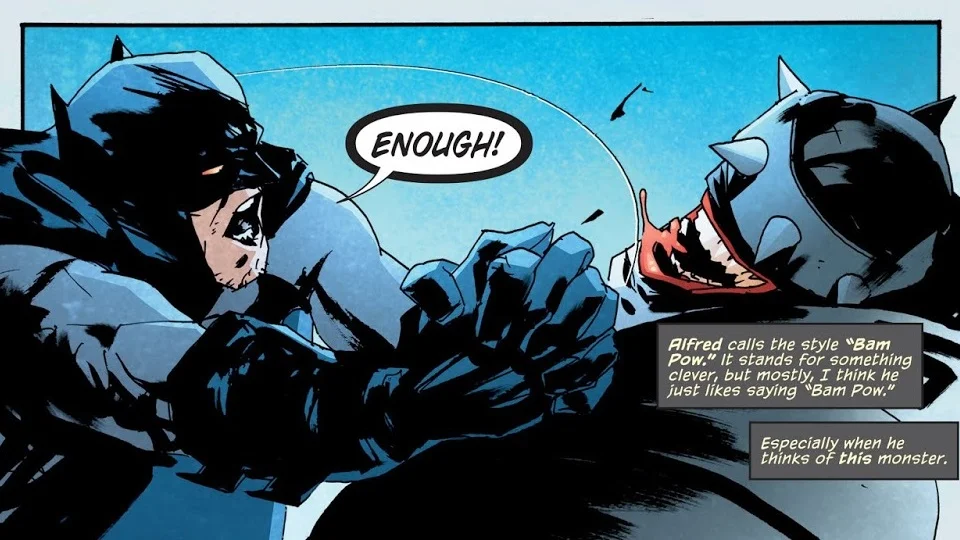 Брюс Уэйн из основной вселенной против Бэтмена-Джокера