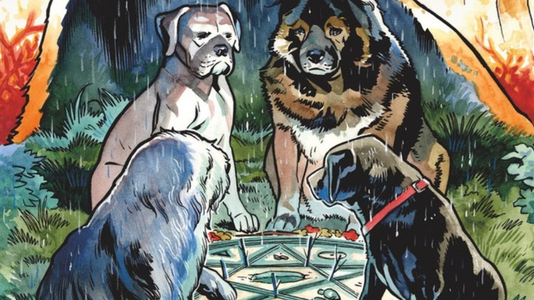 В 2003 году сценарист Эван Доркин написал свою первую историю, посвященную команде умных собак, которые пытаются противостоять самой настоящей нечисти. По признанию автора — он давно хотел написать хоррор-историю с животными в главных ролях. Так был написан короткий комикс «Бродяга», который стал частью сборника The Dark Horse Book of Hauntings. Автор не возлагал больших надежд на комикс, однако, сюжет был очень тепло встречен читателями. После нескольких продолжений было решено объединить комиксы в единую серию. Так и появились «Звери с Бренного холма» (Beasts of Burden), первый том которых совсем недавно был выпущен издательством JellyFish Jam. О нем и пойдет речь в этом материале.