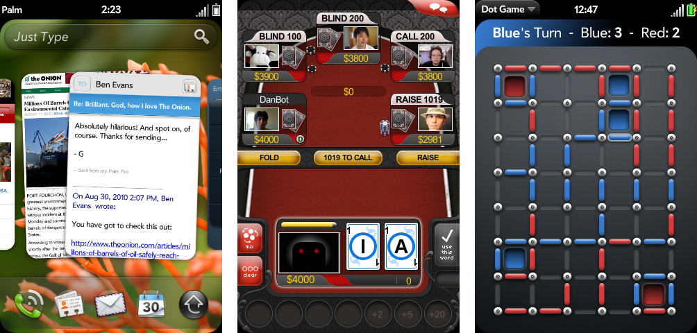 Интерфейс WebOS и игры для нее