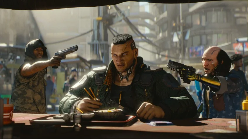 Расстрелять! Создатели Cyberpunk 2077 показали, как они делали пулевые отверстия на стенде с E3 2019 - фото 1