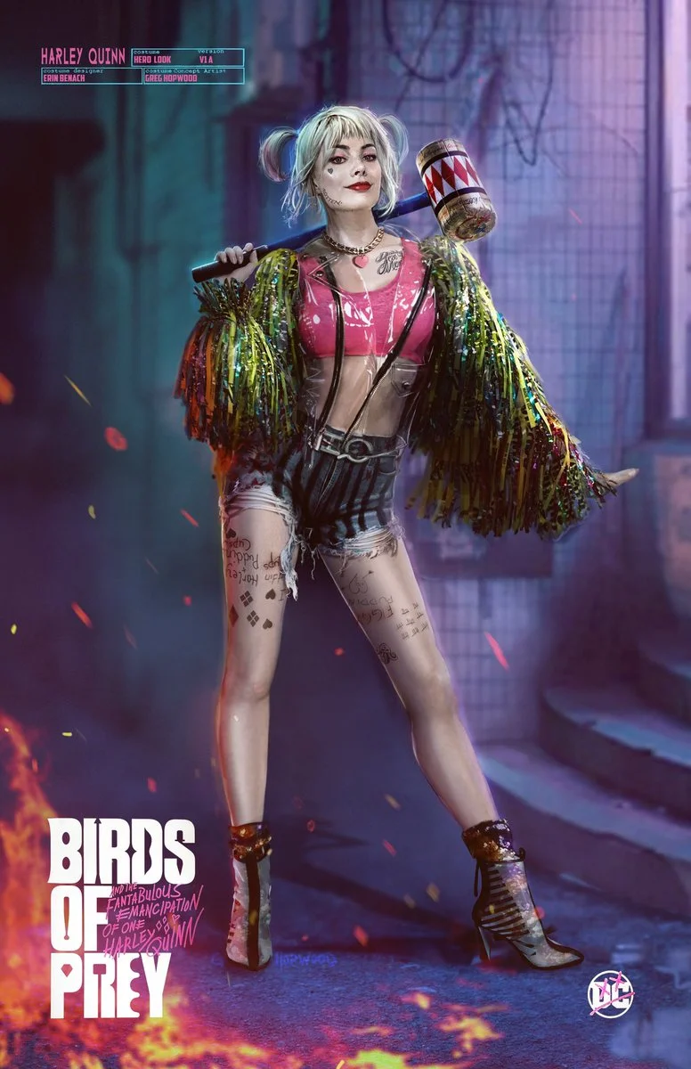 Концепт-арт Харли Квинн для «Хищных птиц» дает получше рассмотреть новый пестрый костюм героини - фото 2
