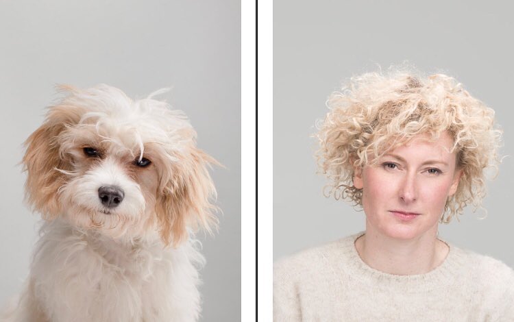 Фотограф делает снимки людей и собак, которые выглядят как двойники - изображение 10 Фотограф делает снимки людей и собак, которые выглядят как двойники - фото 10