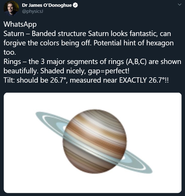 Эмодзи Сатурна нарисованы с ошибками. Вопрос изучил ученый-планетолог - фото 6