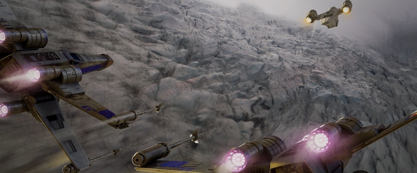 Погоня от истребителей X-Wing