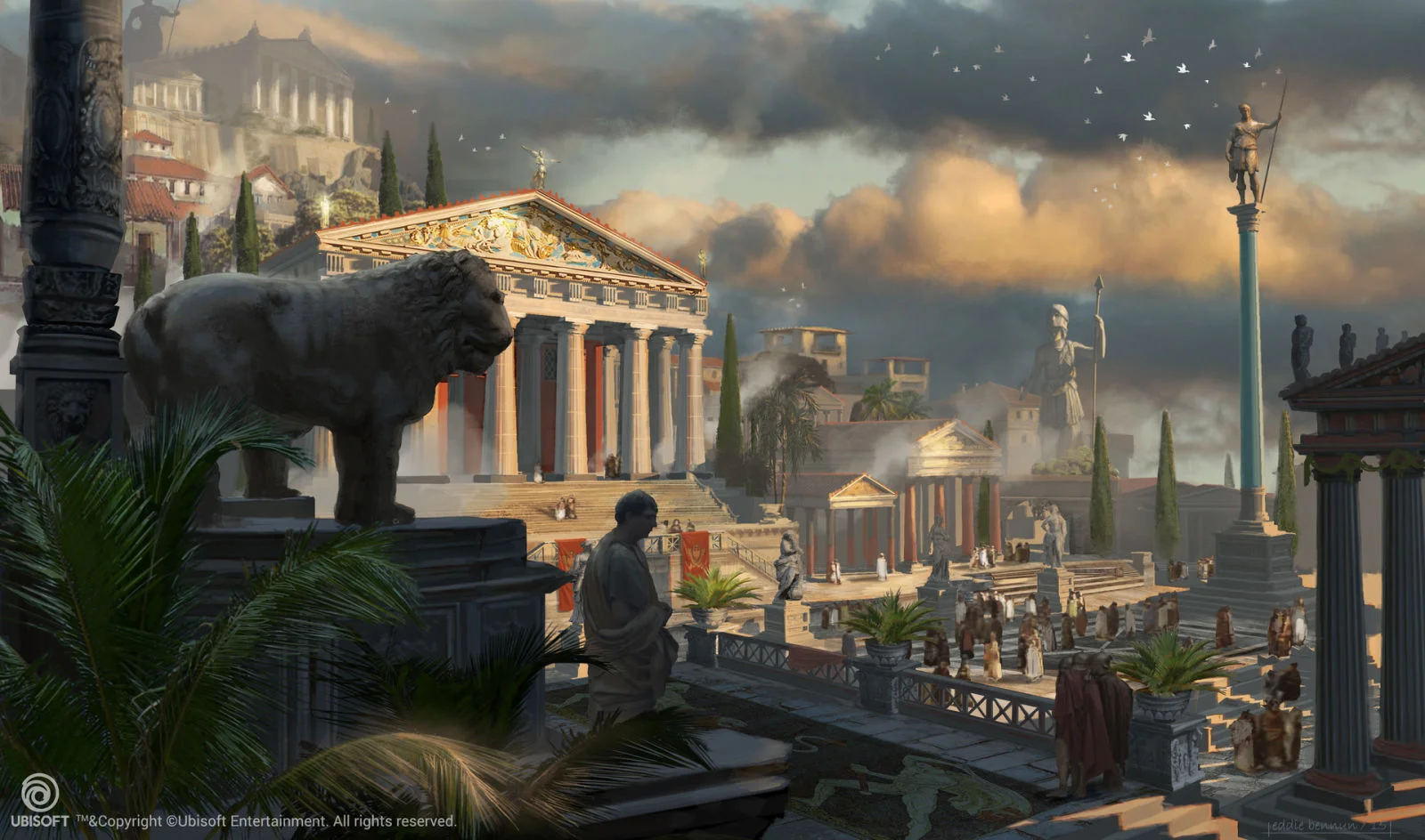 Потрясающие виды Древнего Египта (и не только) на концепт-артах Assassinʼs Creed: Origins - фото 29
