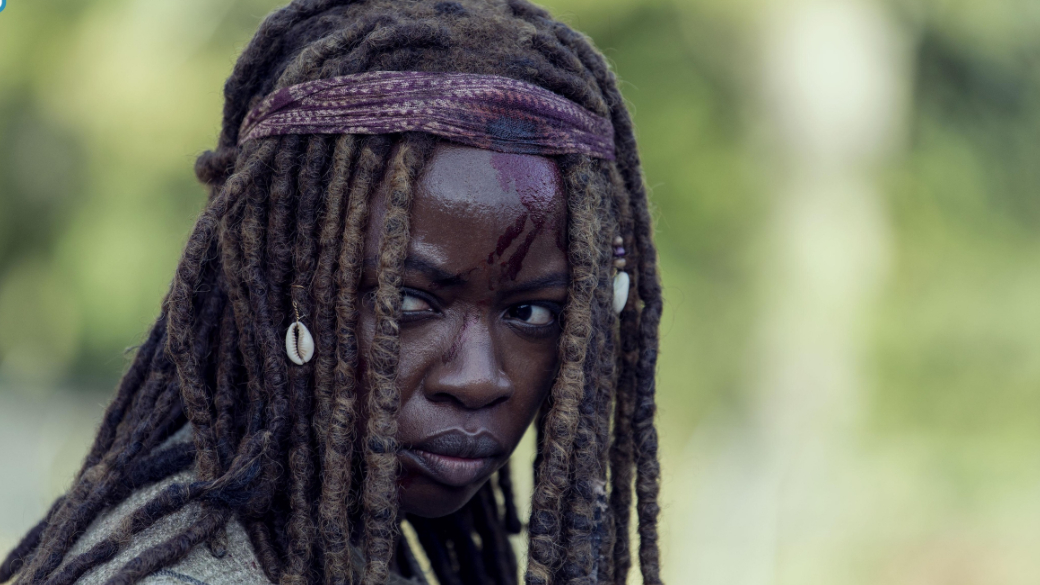 18 марта вышла 14 серия 9 сезона «Ходячих мертвецов» (The Walking Dead). Там раскрыли события, произошедшие в промежутке между 5 и 6 сериями, когда в сериале был сделан скачок во времени на шесть лет вперед. В частности, в этой серии раскрывается происхождение шрамов Мишонн и Дэрила. Собственно, эпизод так и называется — «Шрамы» (Scars).