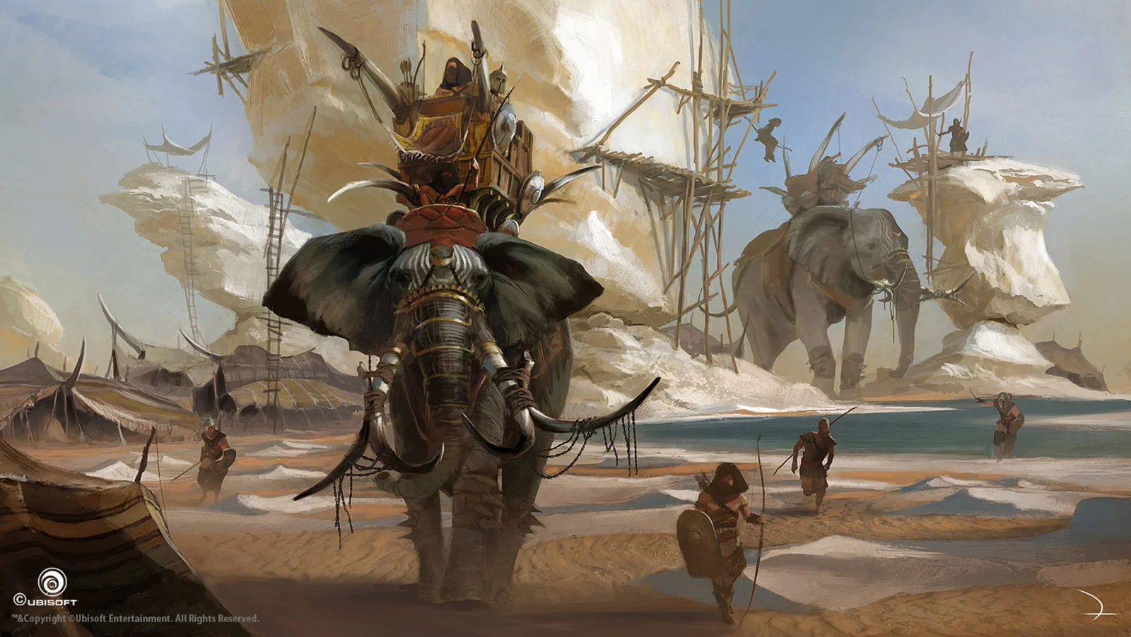 Потрясающие виды Древнего Египта (и не только) на концепт-артах Assassinʼs Creed: Origins - фото 23