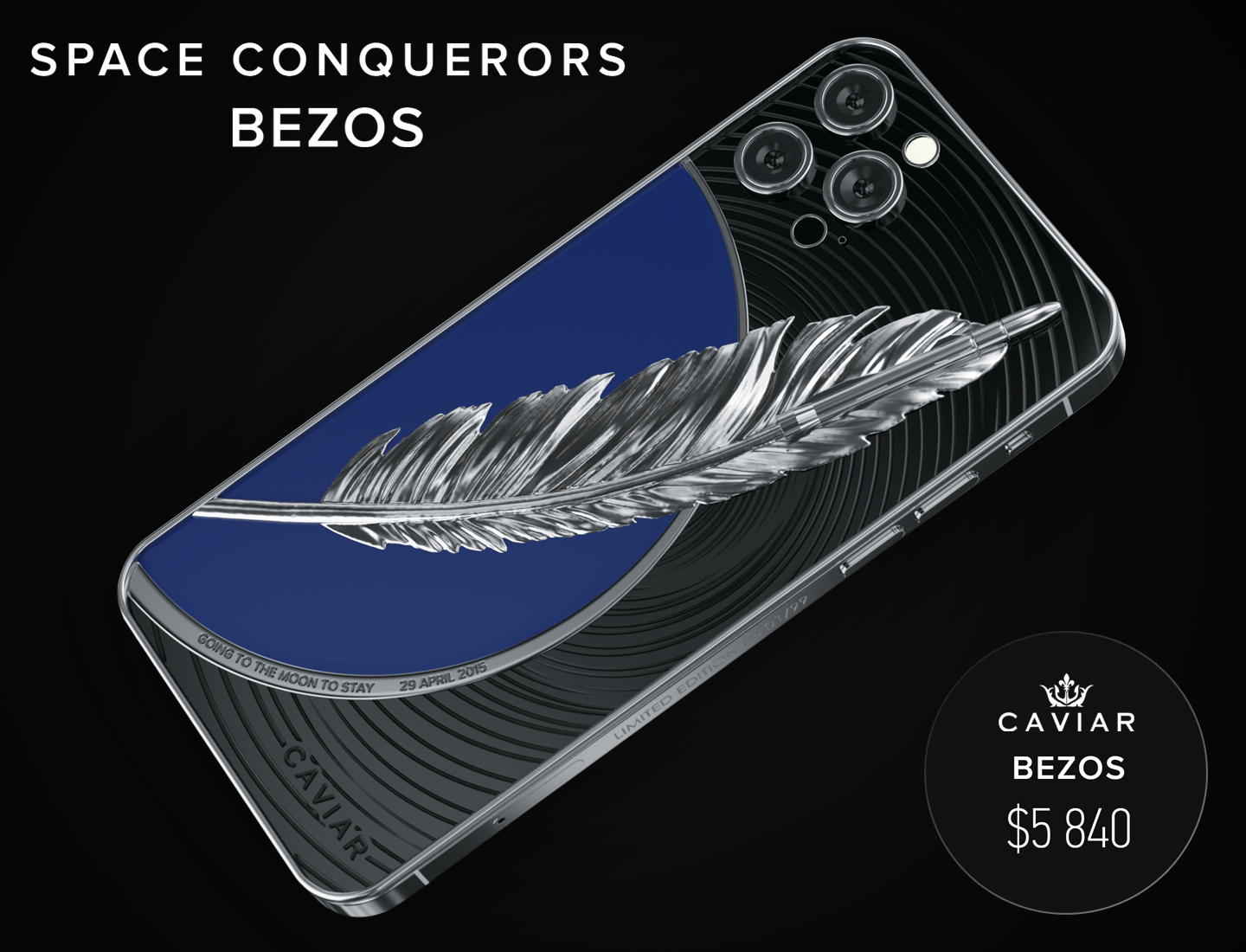 Caviar представила серию iPhone 12 с Гагариным, Маском и Безосом в честь Дня космонавтики - фото 5