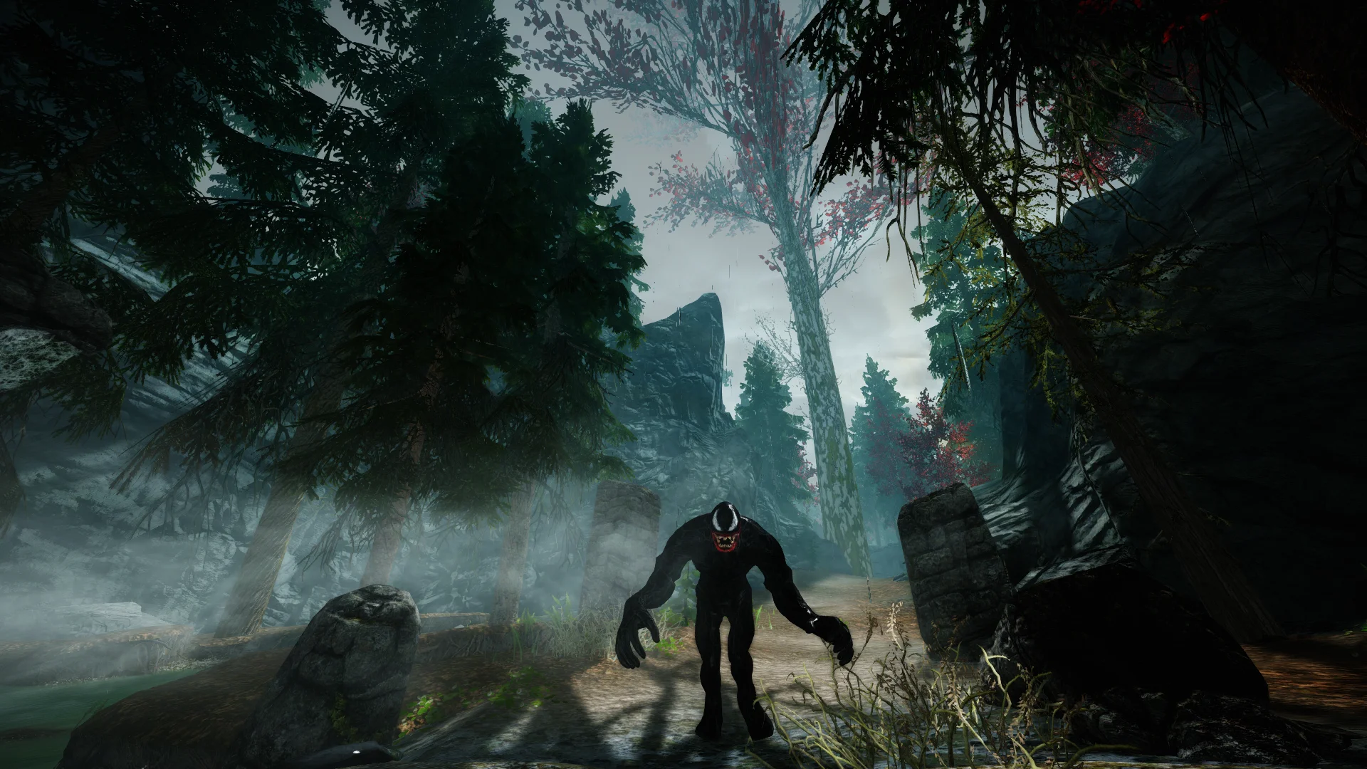 Моддер добавил в The Elder Scrolls V: Skyrim компаньона в виде Венома - фото 2