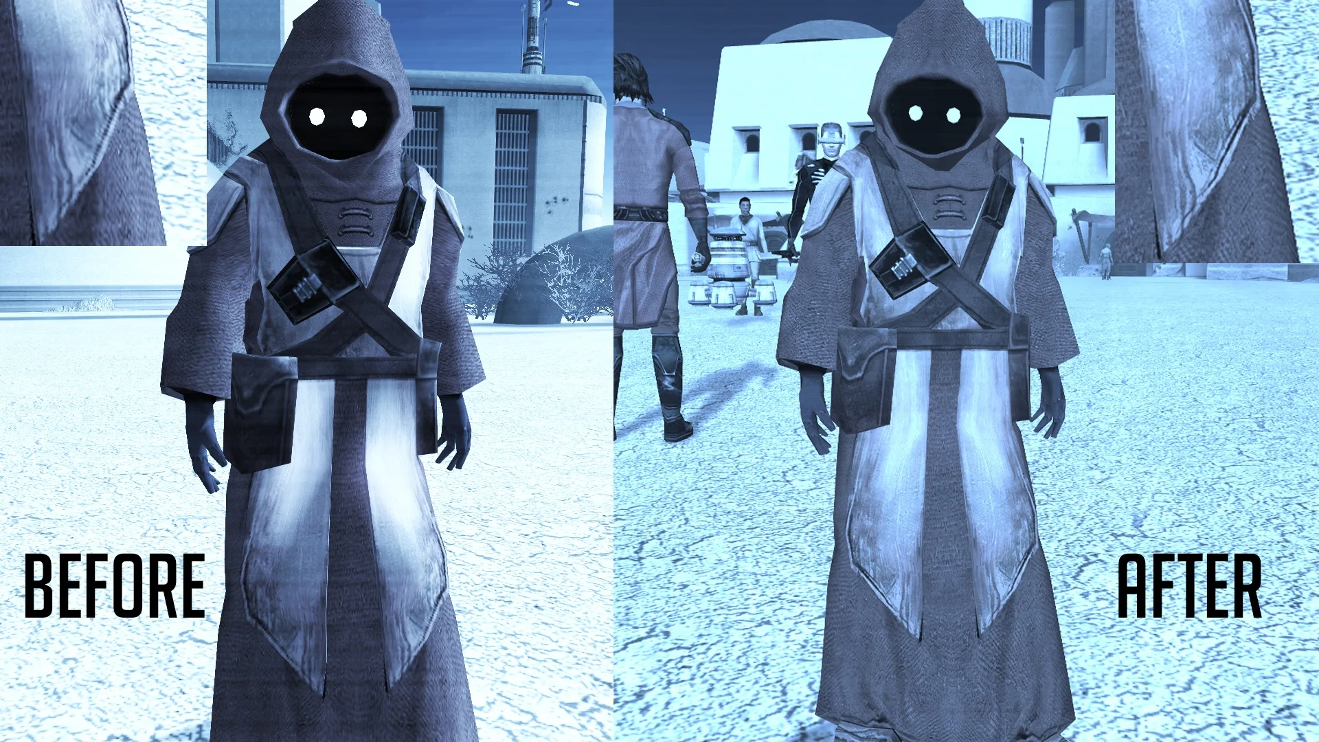 Фанатский мод для Knights of the Old Republic значительно улучшает внешний вид персонажей - фото 3