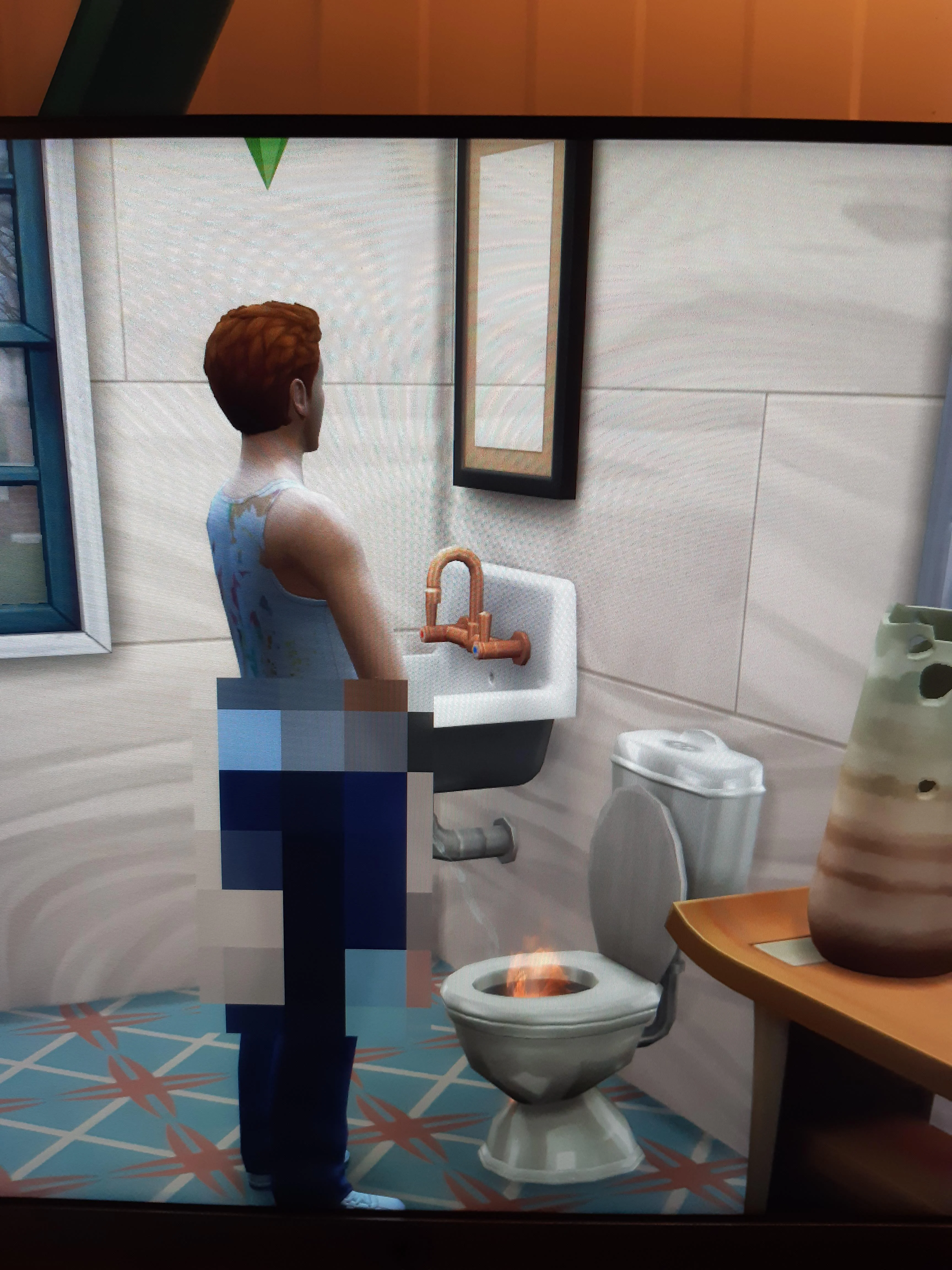 В The Sims 4 обнаружили забавный баг — персонажи начали мочиться пламенем - фото 1