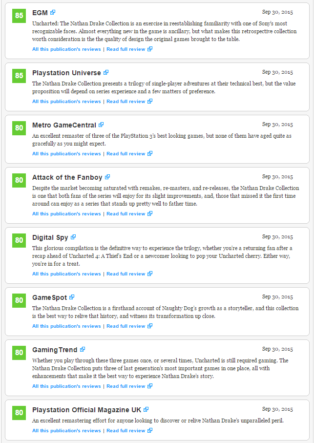 Оценки Uncharted: The Nathan Drake Collection. - Изображение 4 Оценки Uncharted: The Nathan Drake Collection. - Изображение 4