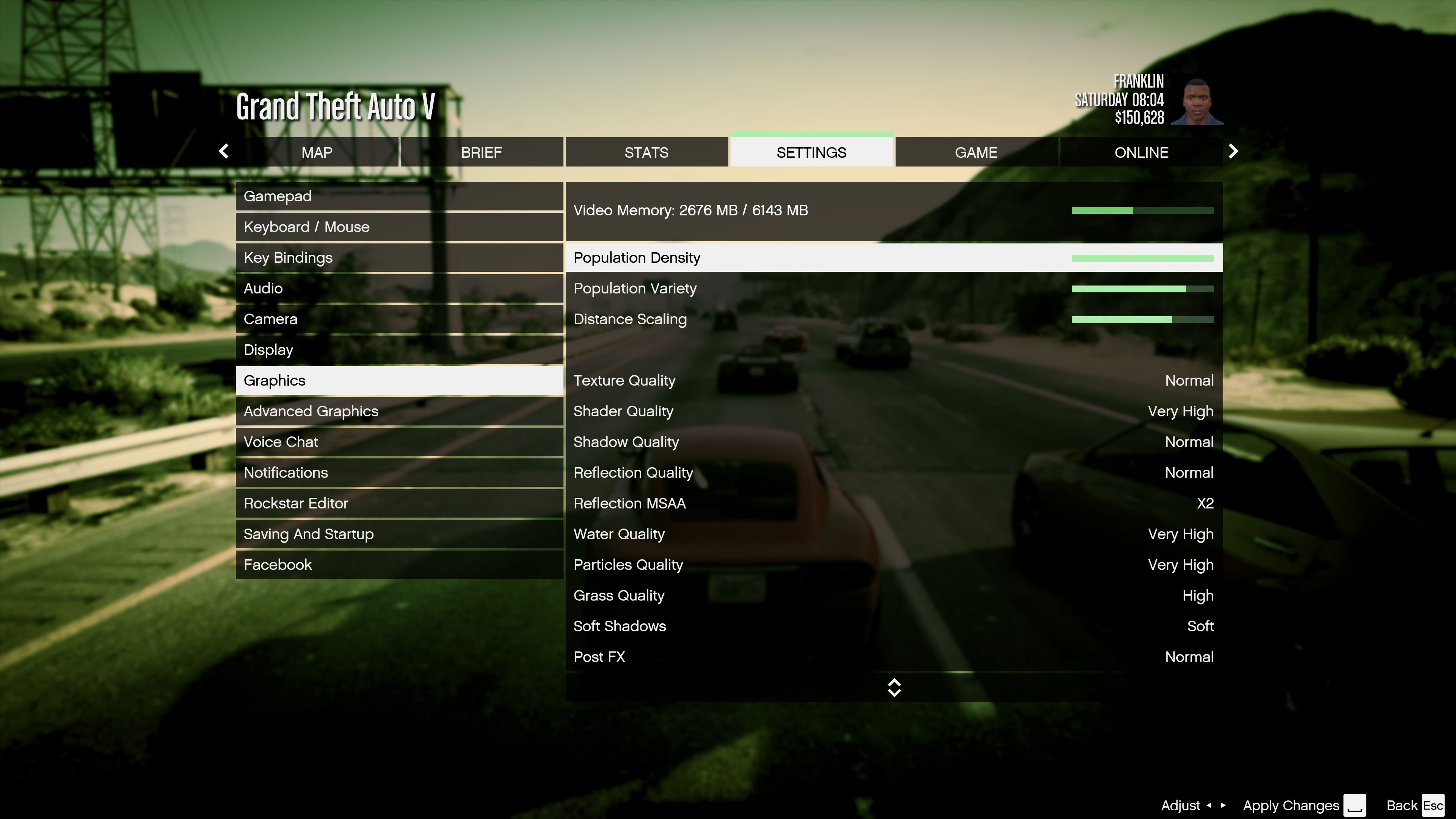Меню настроек графики PC-версии GTA 5. - Изображение 2 Меню настроек графики PC-версии GTA 5. - Изображение 2