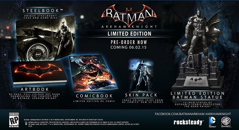 Анбоксинг Batman Arkham Knight limited edition (PS4). - Изображение 1 Анбоксинг Batman Arkham Knight limited edition (PS4). - Изображение 1