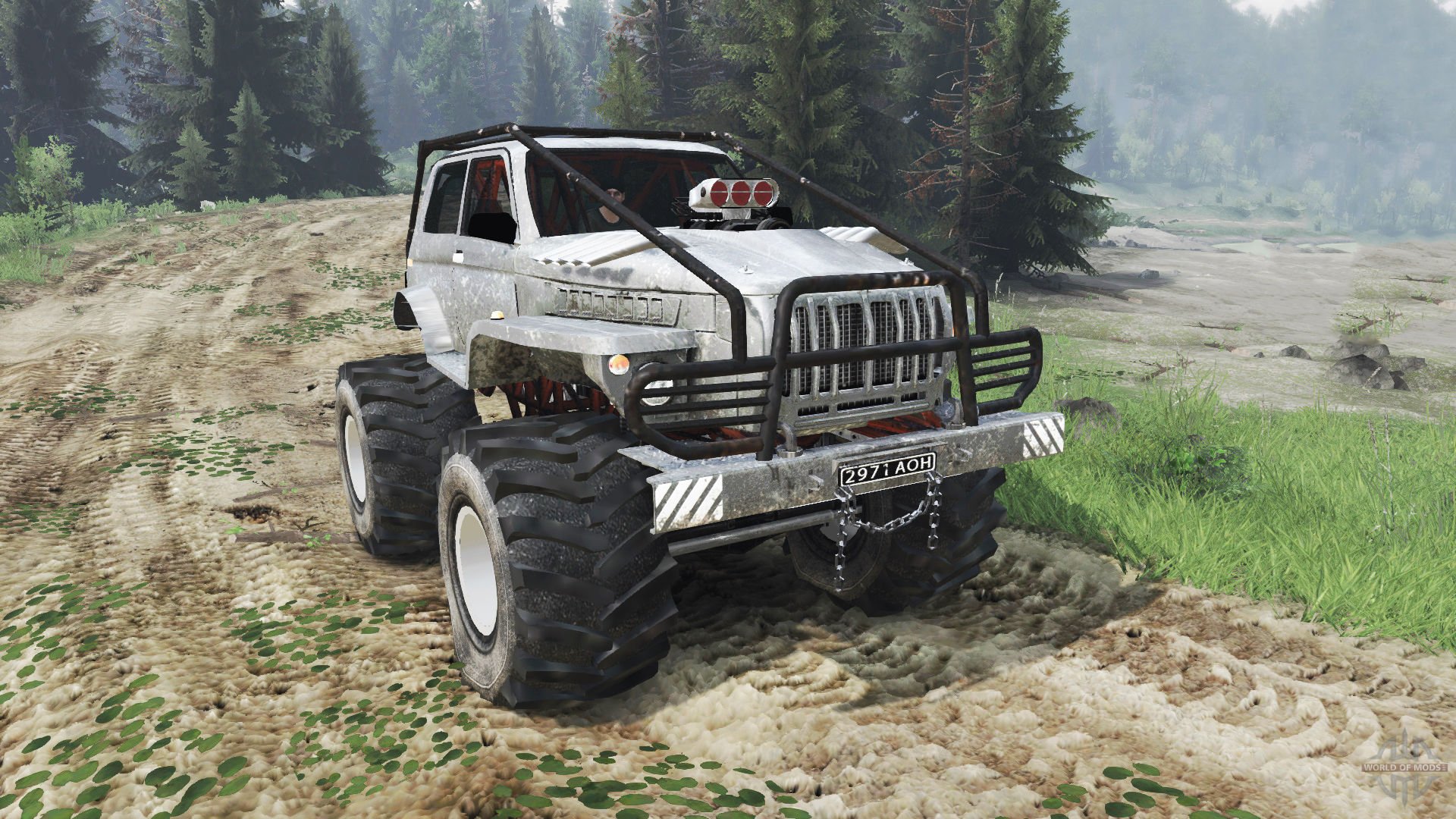 Симбиоз НИВА и УРАЛ - тест-драйв, обзор, off-road самодельной техники в SpinTires 2016. - Изображение 1 Симбиоз НИВА и УРАЛ - тест-драйв, обзор, off-road самодельной техники в SpinTires 2016. - Изображение 1